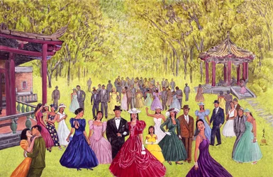 Eleganter Gartenball, 1996